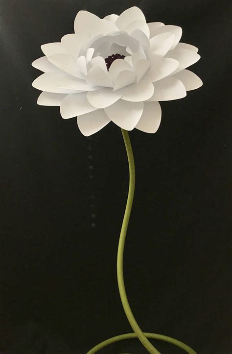 Paper flowers stem