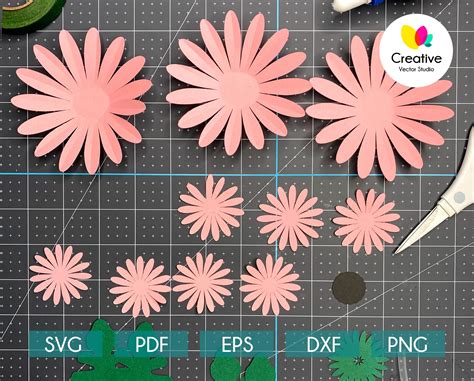 Paper Gerbera Template