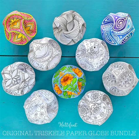 Paper Globes Template