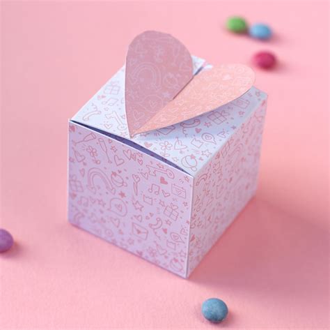 Paper Heart Box Pattern