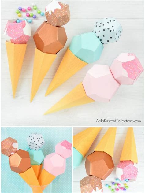 Paper Ice Cream Template