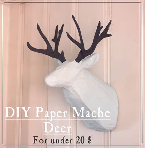 Paper Mache Deer Head Template