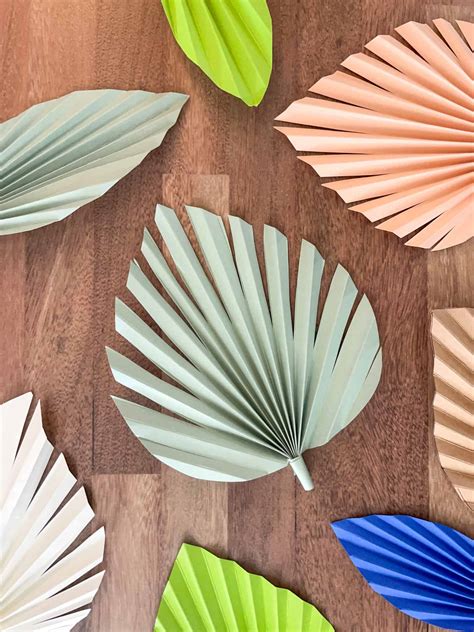 Paper Palm Leaf Template 1