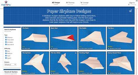 A list of websites and forums dedicated to long distance paper planes