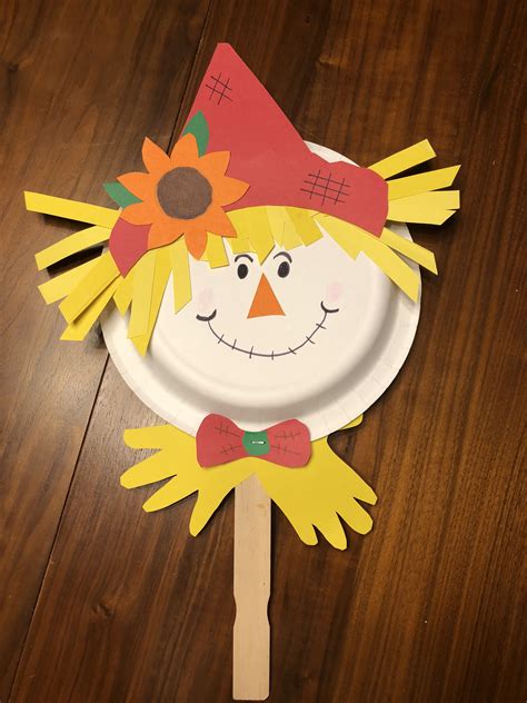 Paper Plate Scarecrow Craft Template