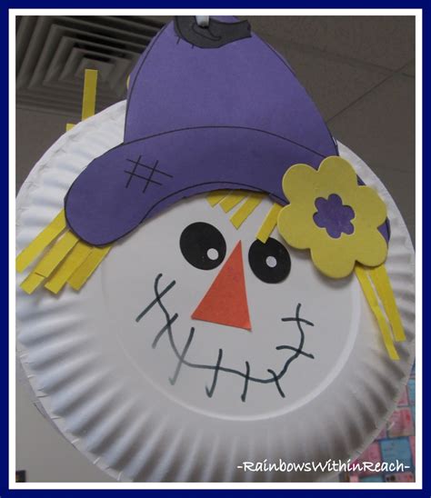 Paper Plate Scarecrow Crafts for Preschoolers