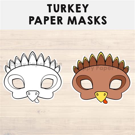 Paper Plate Turkey Mask