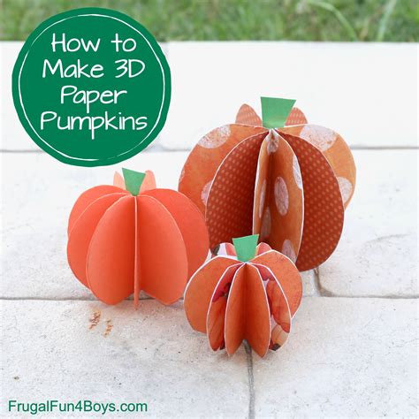 Paper Pumpkin Templates