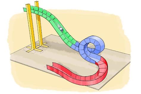 Paper roller coaster loop design 3