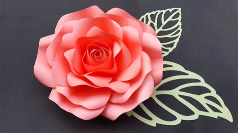 Paper Rose Template 3