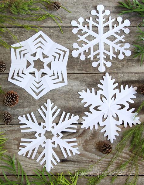 Paper Snowflake Ornaments for Kids