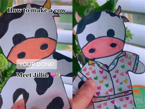 Paper Cow Template 10