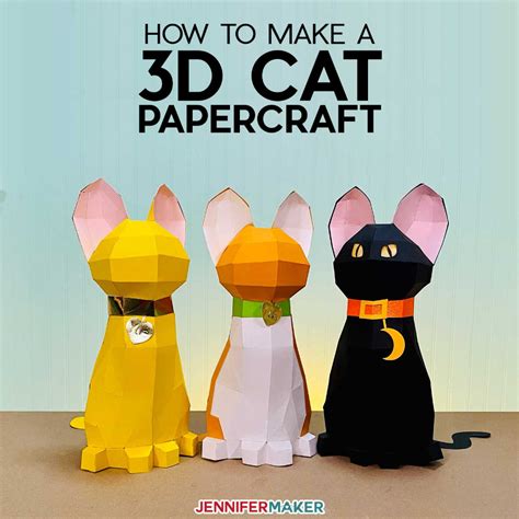 Papercraft cat designs for kids