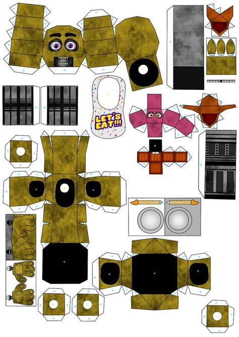 Fan-made papercraft creations of FNAF characters