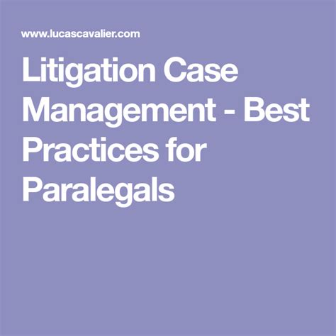 Paralegal Case Management Benefits