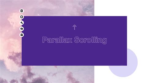 Parallax scrolling example