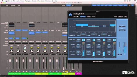 Parallel compression in Logic Pro X techniques