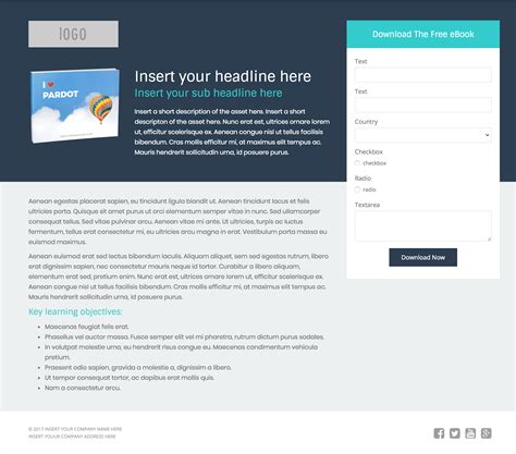 Pardot Landing Page Templates Image