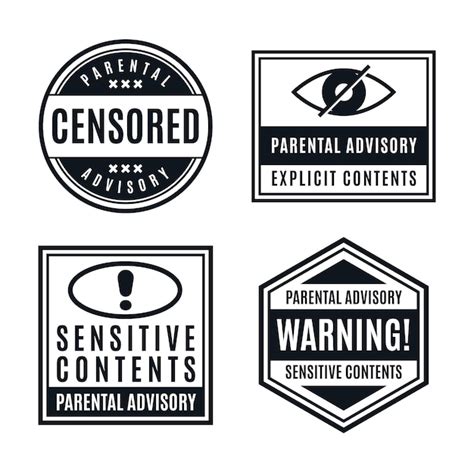 Parental Advisory Label Design