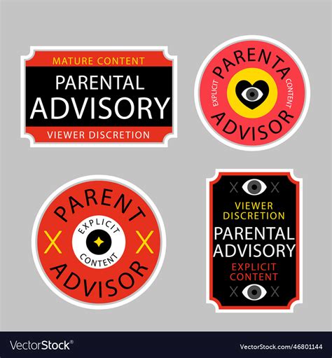 Parental Advisory Label Design Inspiration