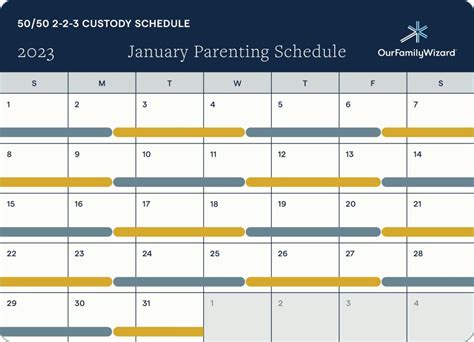 Parenting Schedule Template 2