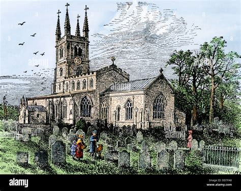 Parish church in 18th century England