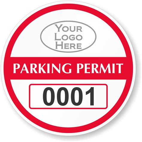 Parking Label Template