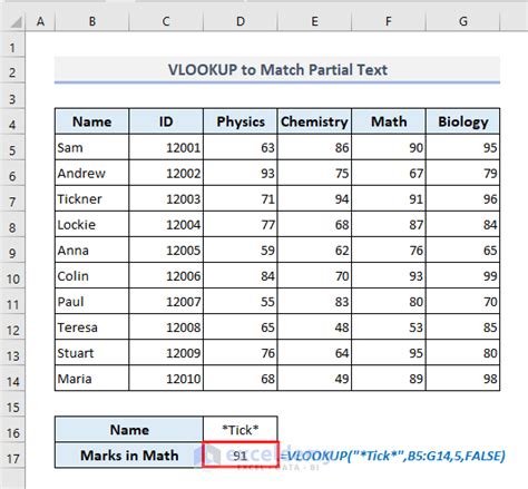 Partial Text Match Resources