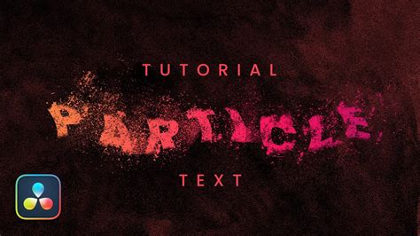 Particle text animation example