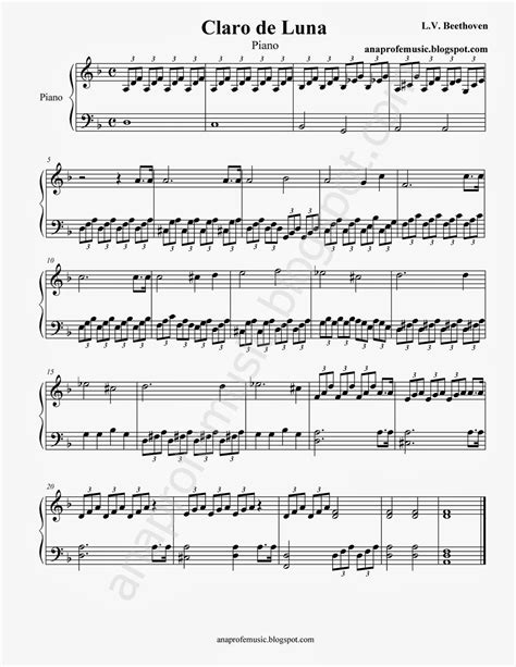 Partitura musical para clásica