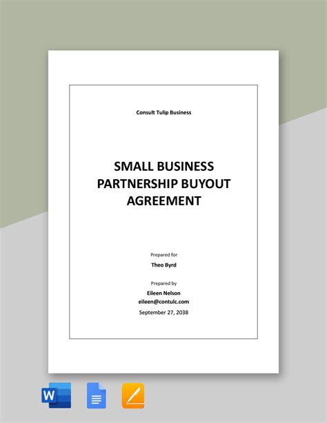 Partnership Buyout Agreement Template Essentials