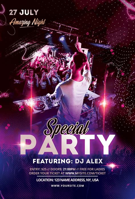 Music Party Flyer Template