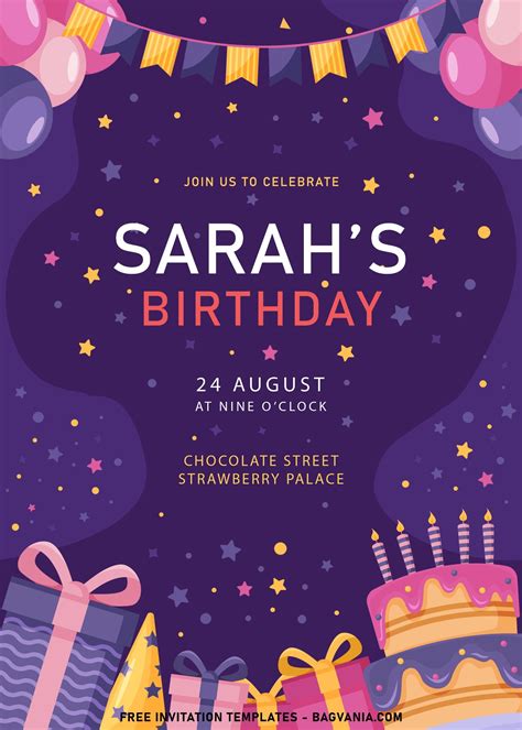 Party invitation designs