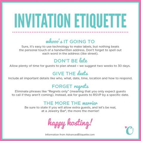 Party Invitation Etiquette