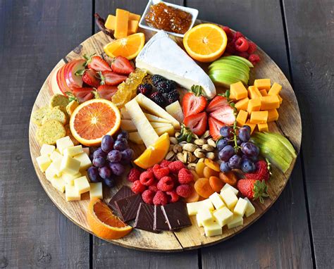 Party Tray with Fruits and Cheeses