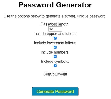 Password Generator 6