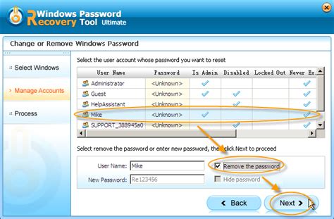 Password recovery tool