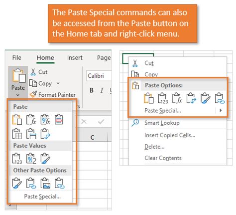 Using Paste Values to Remove Formulas