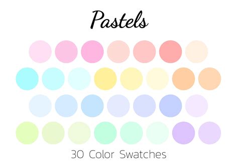 Pastel Color Swatch Template