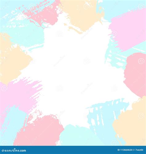 Pastel colors border template