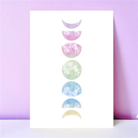 Pastel Moon Phase Template