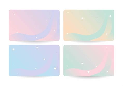 Pastel Photocard Template