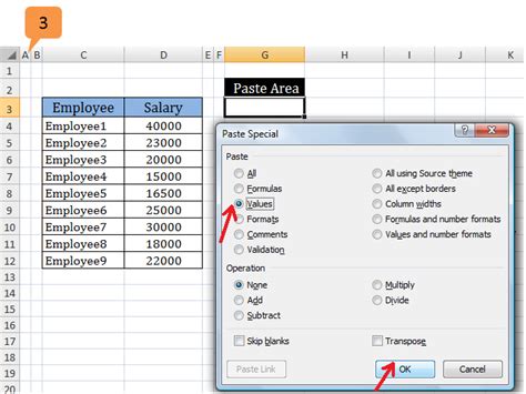 Common Uses of Paste Special Values in VBA