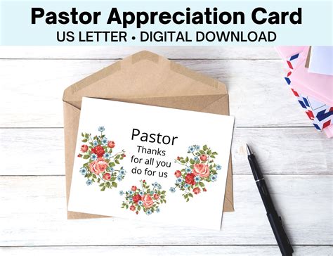 Pastor Appreciation Cards Free Printable Templates Gallery 1