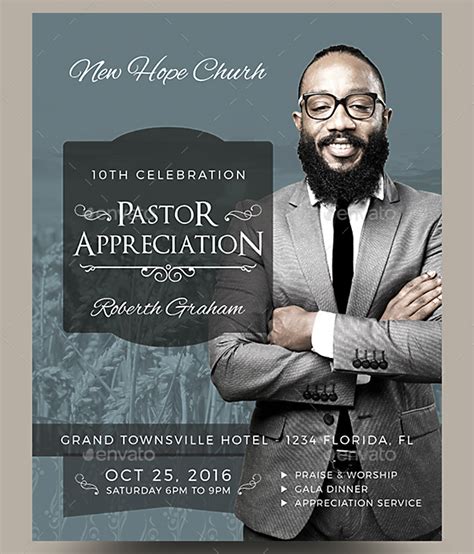 Pastor Appreciation Flyer Template 7