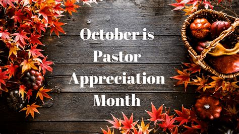 Pastor Appreciation Month