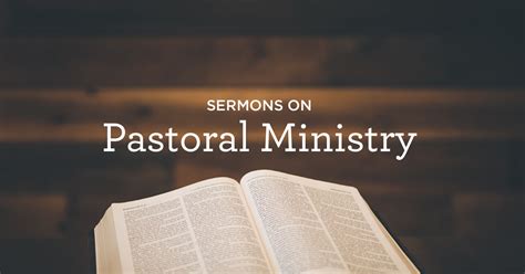 Pastoral Ministry