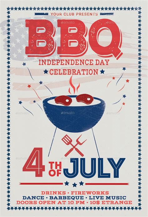 Patriotic BBQ Flyer