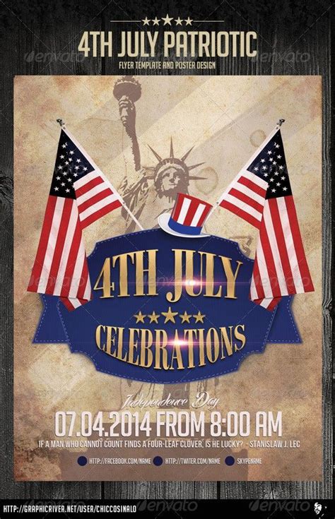 Image of a flyer for a patriotic event