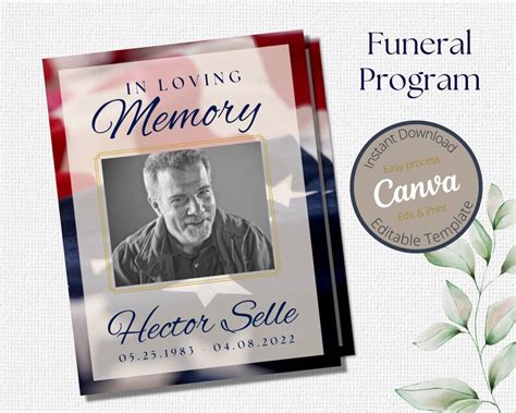 Patriotic Funeral Template 2